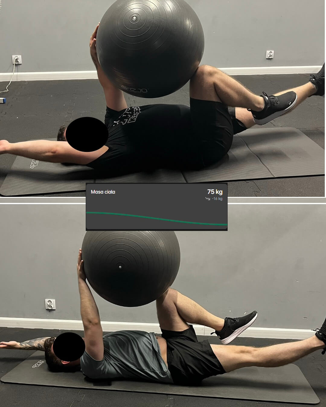 Karol - Transformacja przed i po - Trening personalny Kielce